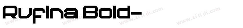 Rufina Bold字体转换
